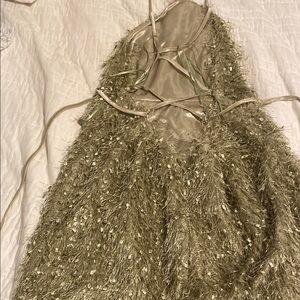 Elegant Gold Evening Dress